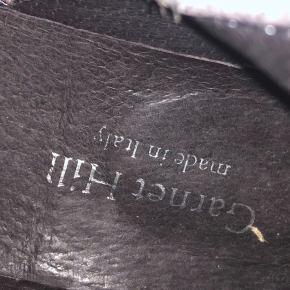 Garnet Hill tall grey leather boots wide calf, size: 7 - Picture 5 of 6